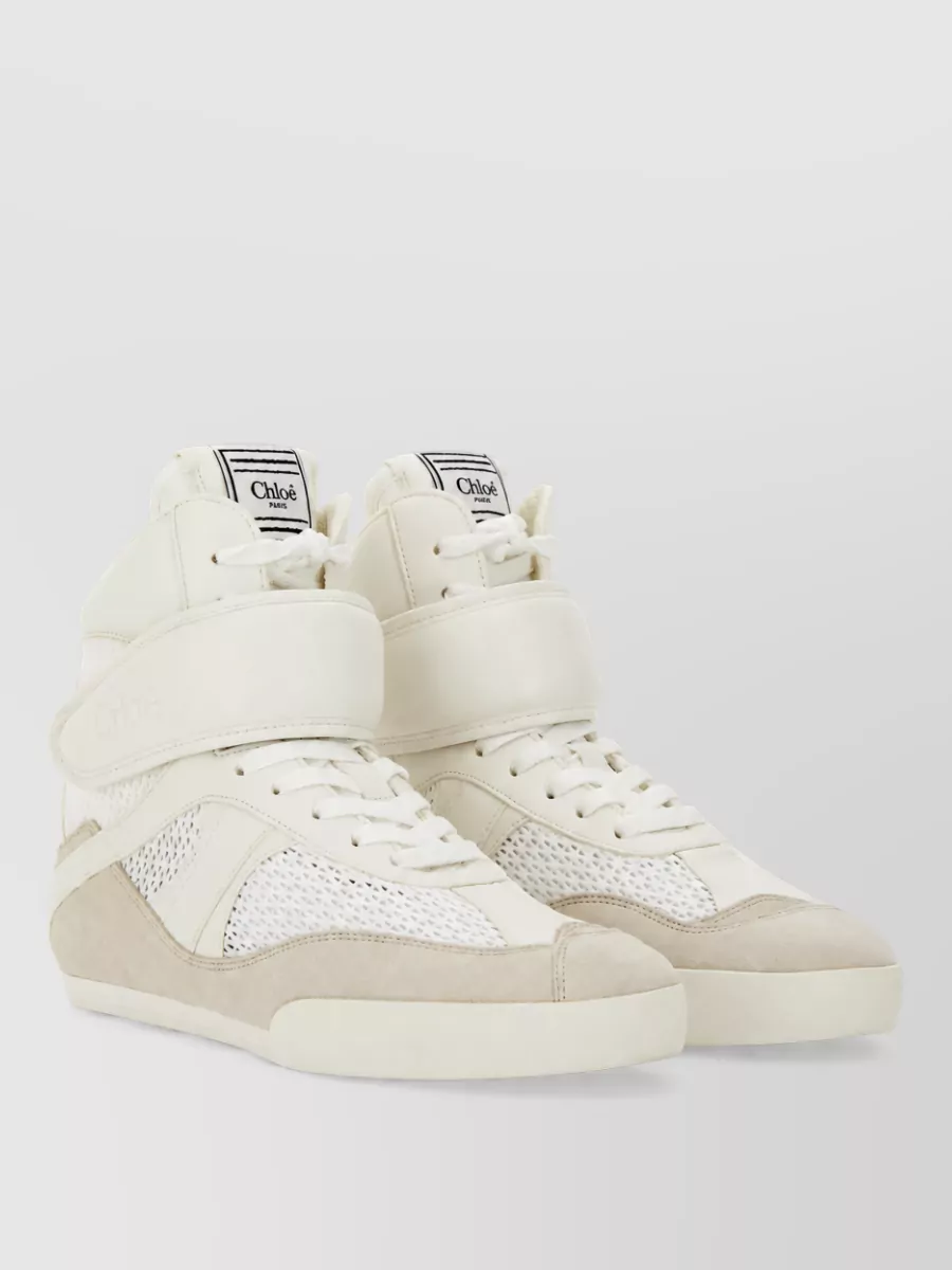 Chloé Leather High-Top Sneakers