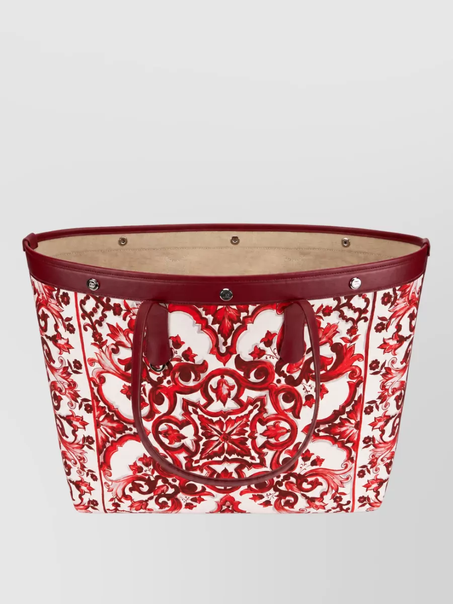 Dolce&Gabbana Majolica Print Beach Bag