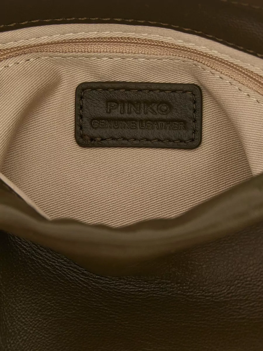 Pinko Na Sheepskin Leather Mini Bag