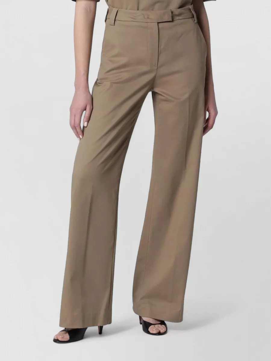 Thelatest cotton wide-leg trousers
