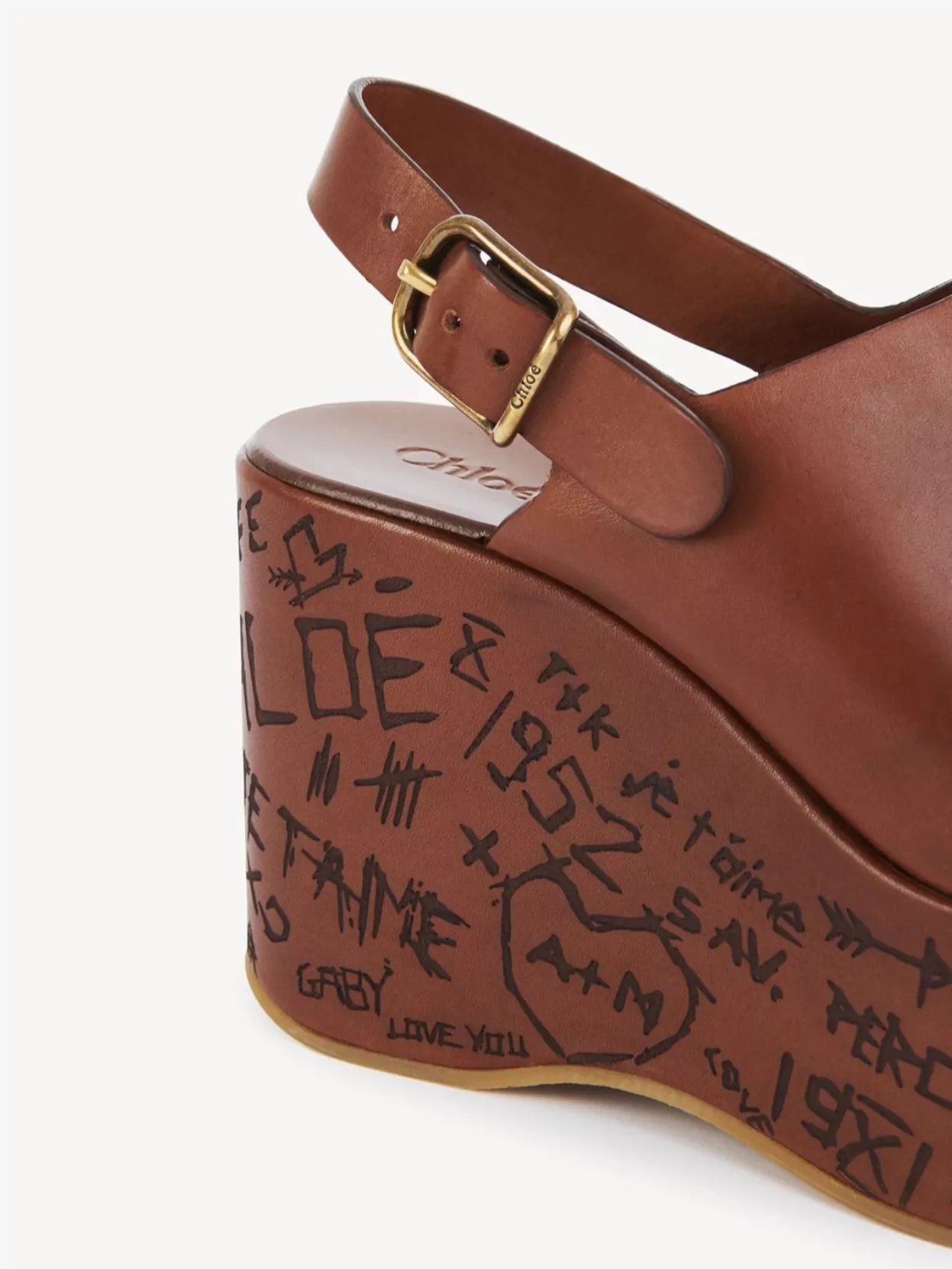 Chloé Maxime Platform Sole Wedge Sandals
