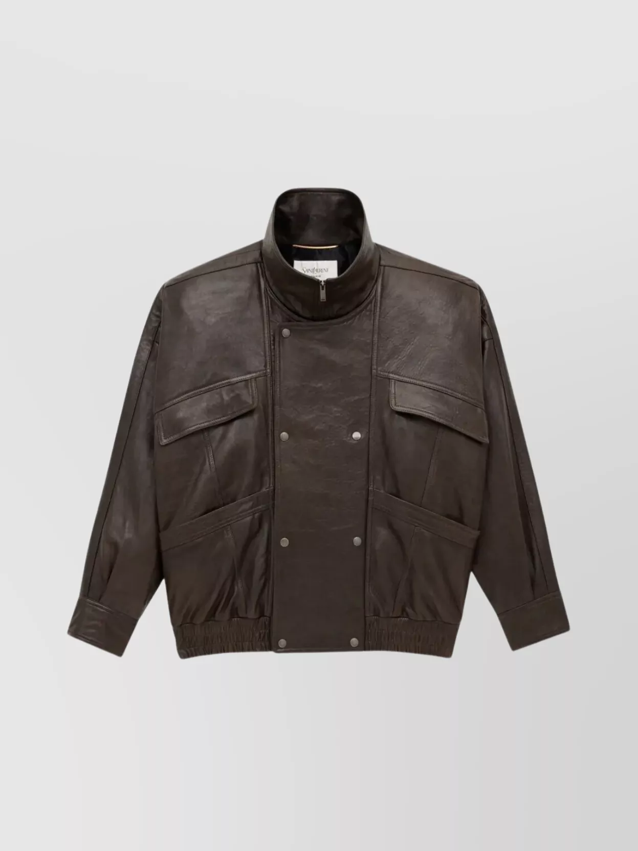 Saint Laurent Lambkin Bubble Bomber Jacket