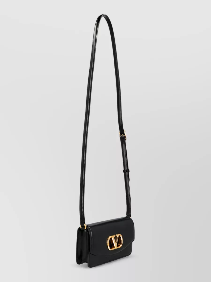 Valentino Garavani Vlogo Signature Leather Shoulder Bag