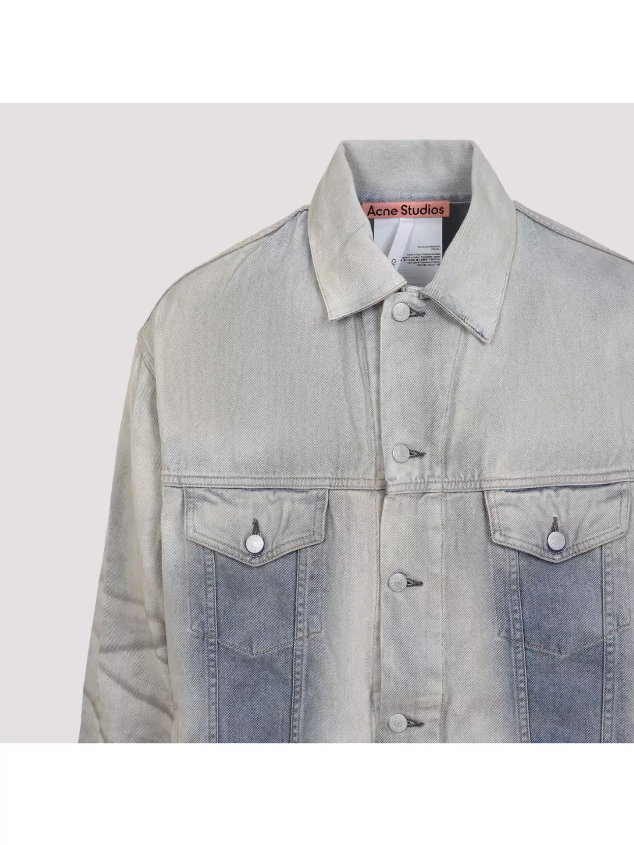 Acne Studios Denim Jacket With Buttoned Cuffs And Dropped Shoulders