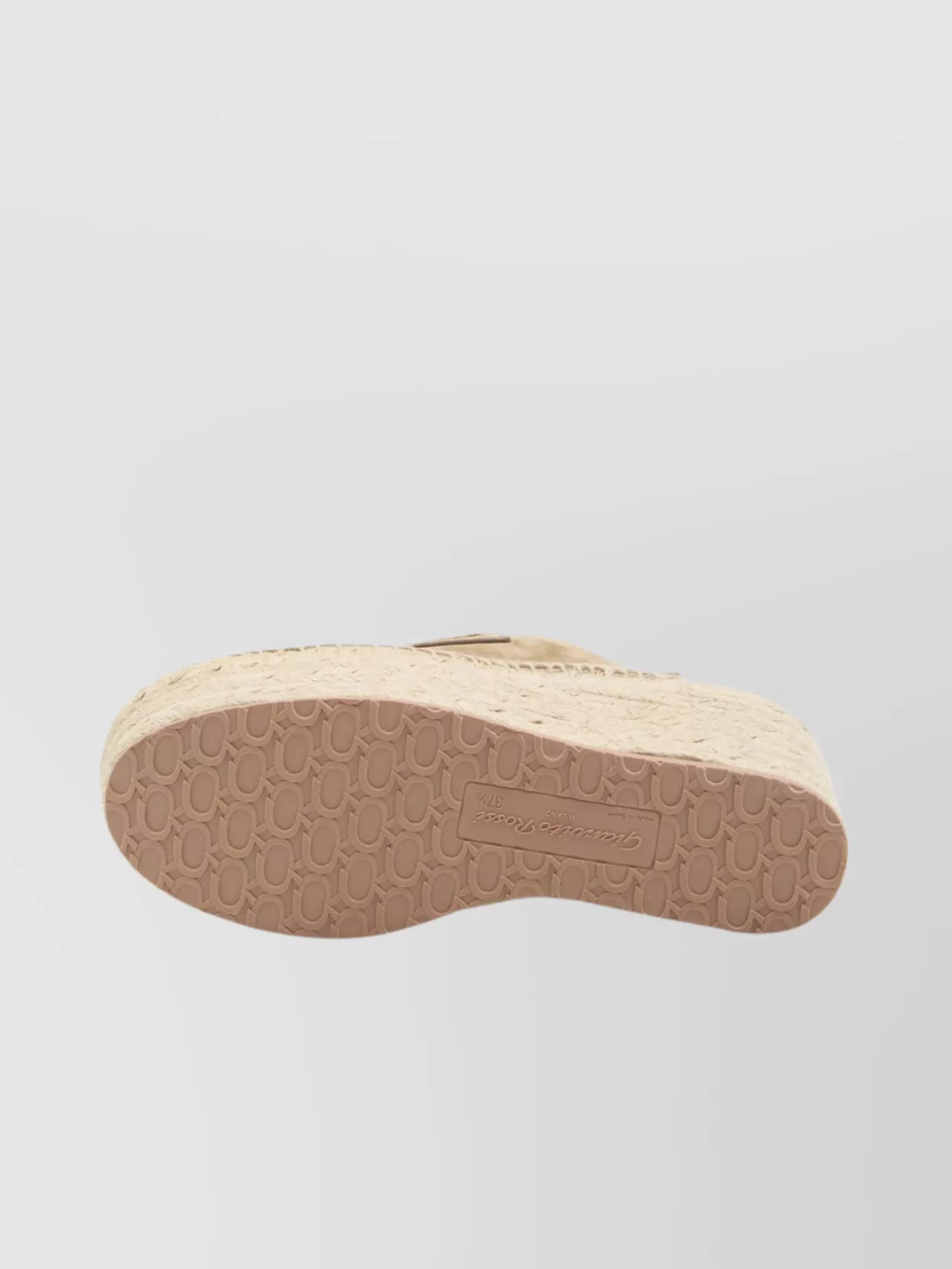 Gianvito Rossi Maxilla Rope Wedge Espadrilles In Neutral
