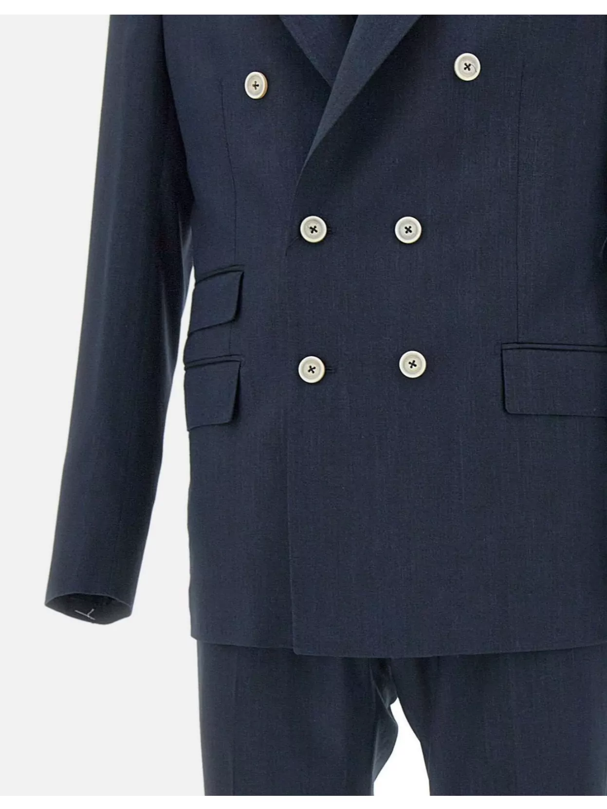 Eleventy Wool Silk Linen Tailored Suit