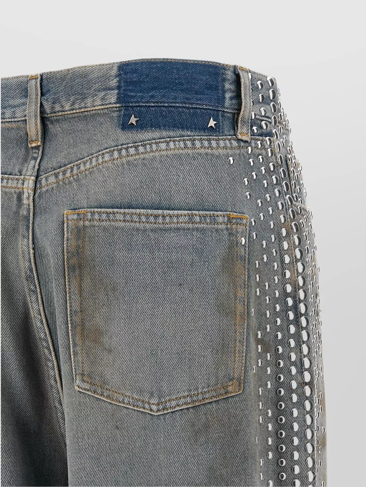 Golden Goose 'Melody' Distressed Stud Embellished Jeans