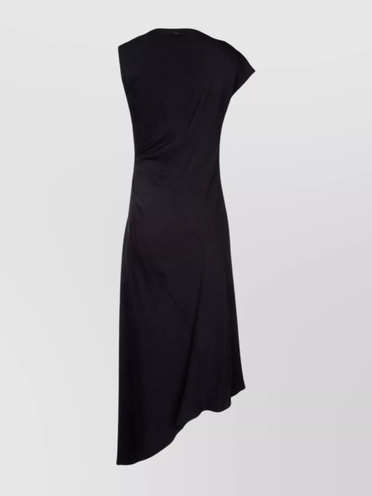 Shop Calvin Klein Asymmetrical Hem Draped Dress