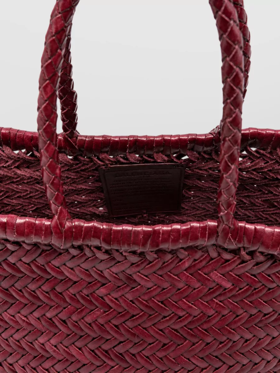 Dragon Diffusion Bamboo Triple Jump Small Silk Nylon Basket Bag
