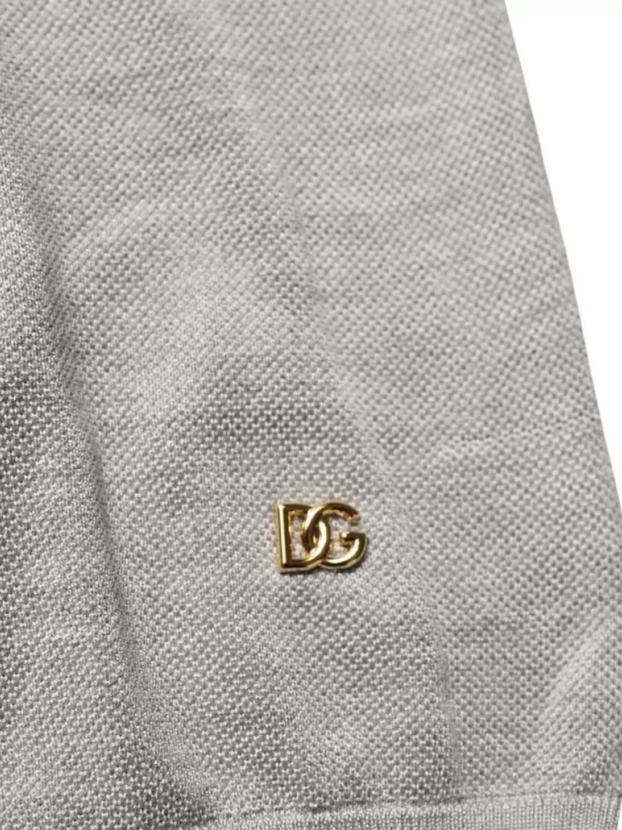 Dolce&Gabbana Silk Crew Neck Short Sleeve T Shirt