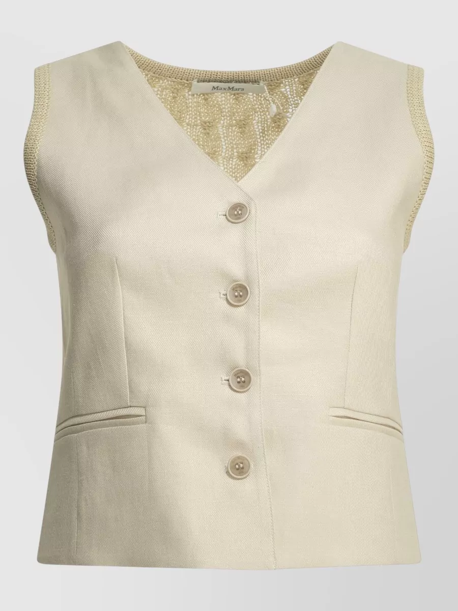 Max Mara Linen knitted vest