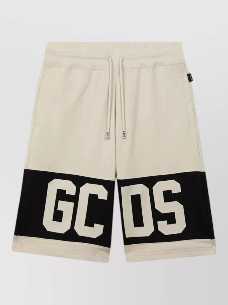GCDS cotton logo bermuda shorts