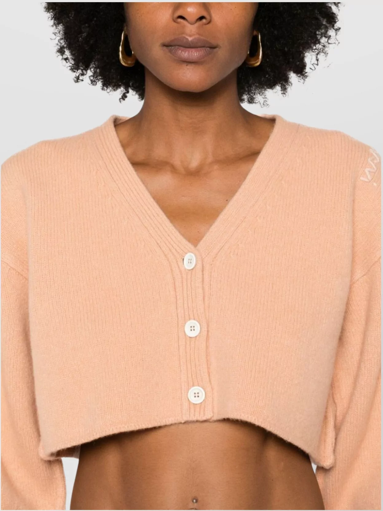 Marni Short Knit V-Neck Cardigan