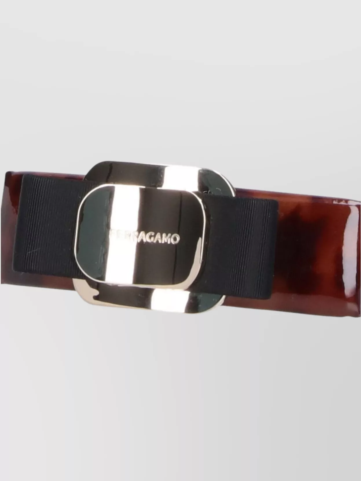 Ferragamo Hair Accessory With Bow And Metallic Detail