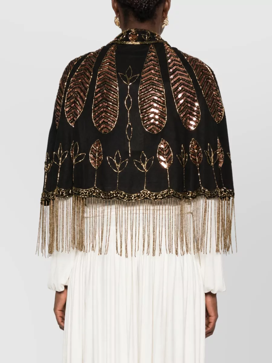 Forte Forte Sequined Sleeveless Cape