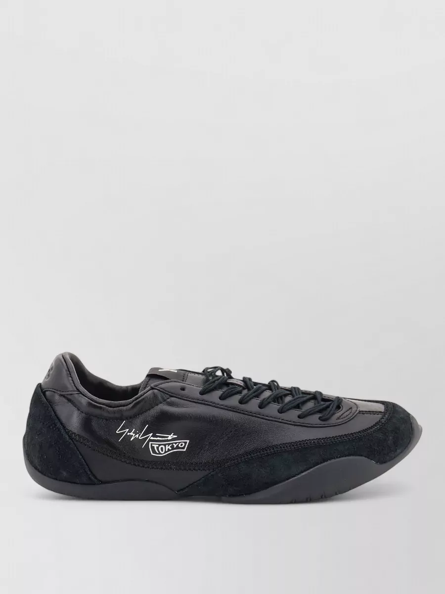 Y-3 Leather Tokyo Warped Lace-Up Sneakers
