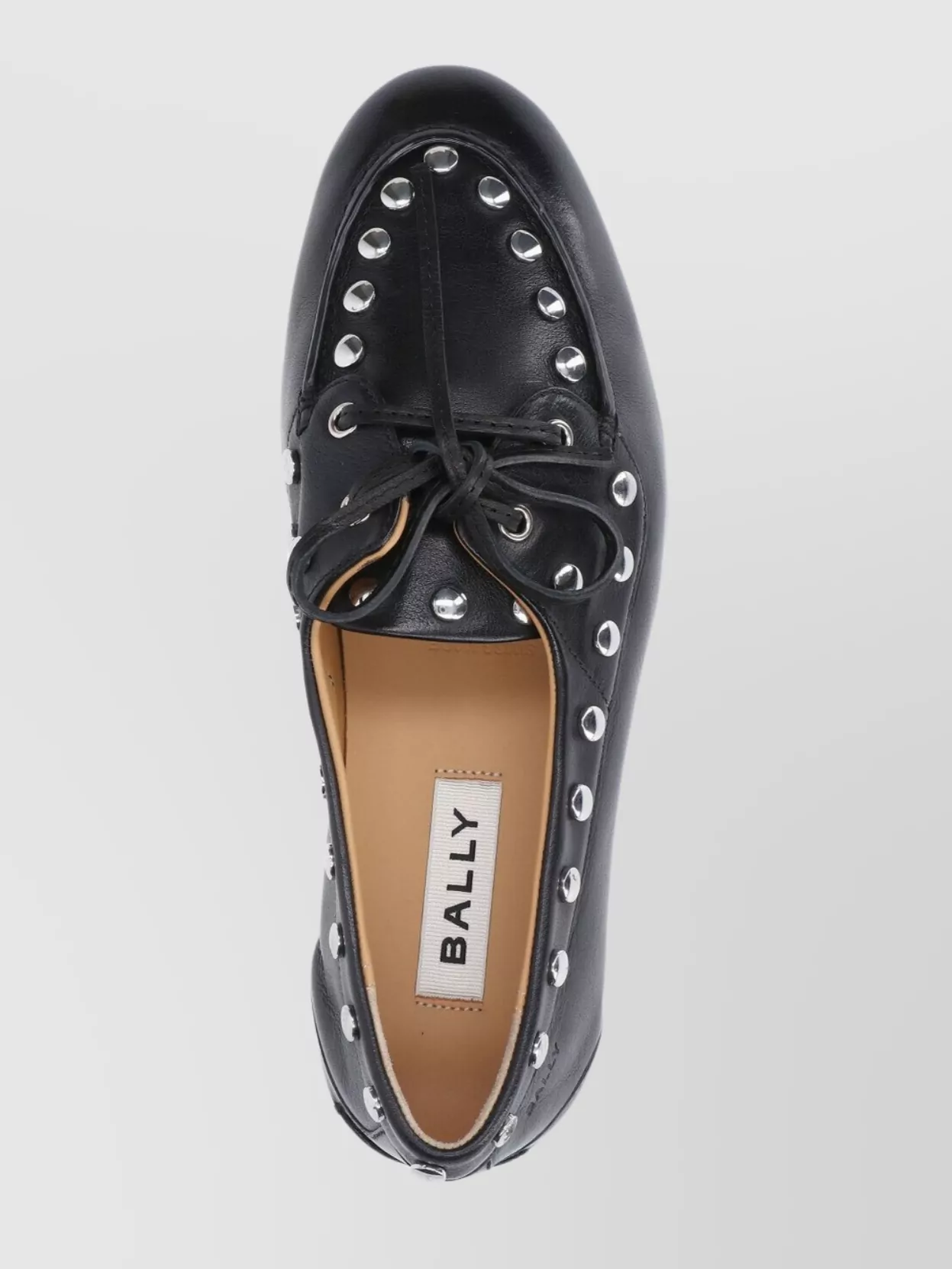 Bally Round Toe Slip-on Moccasins With Tonal Logo Detail In Black