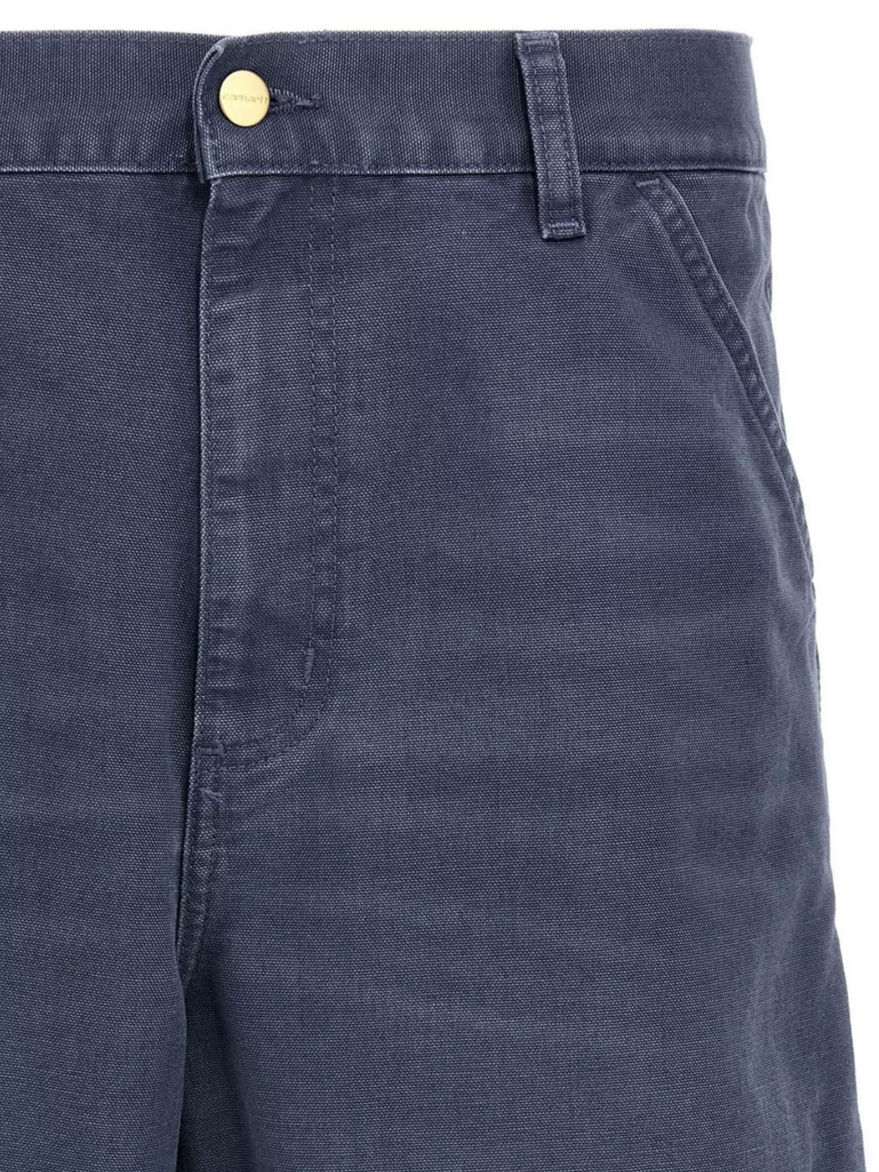 Carhartt Knee-length Shorts With Pockets And Belt Loops In Blue