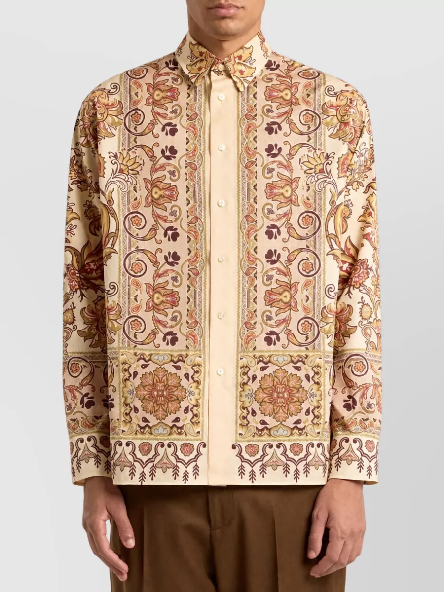 Etro Cotton Long-Sleeve Casual Shirt