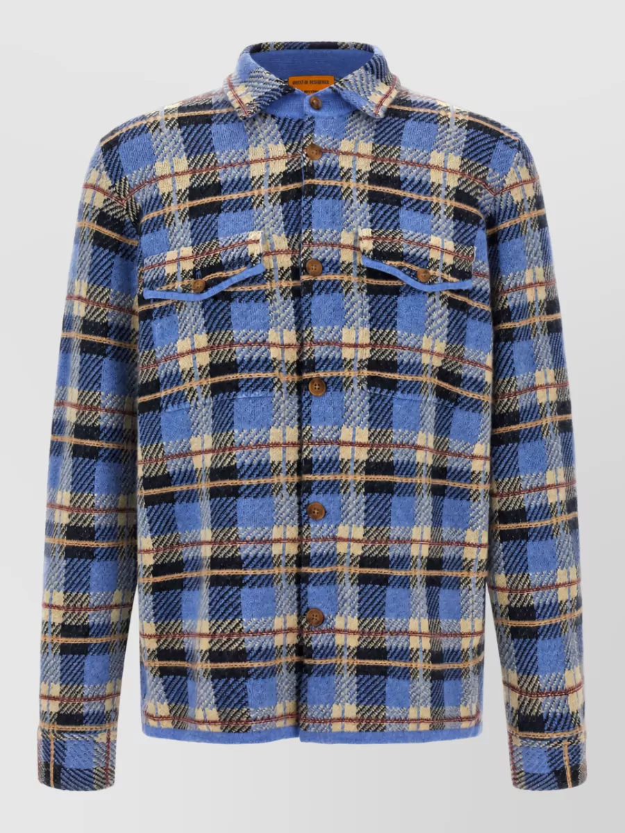Guest In Residence cashmere checked shirt jacket
