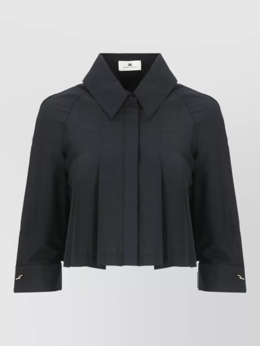 Elisabetta Franchi cropped cotton shirt