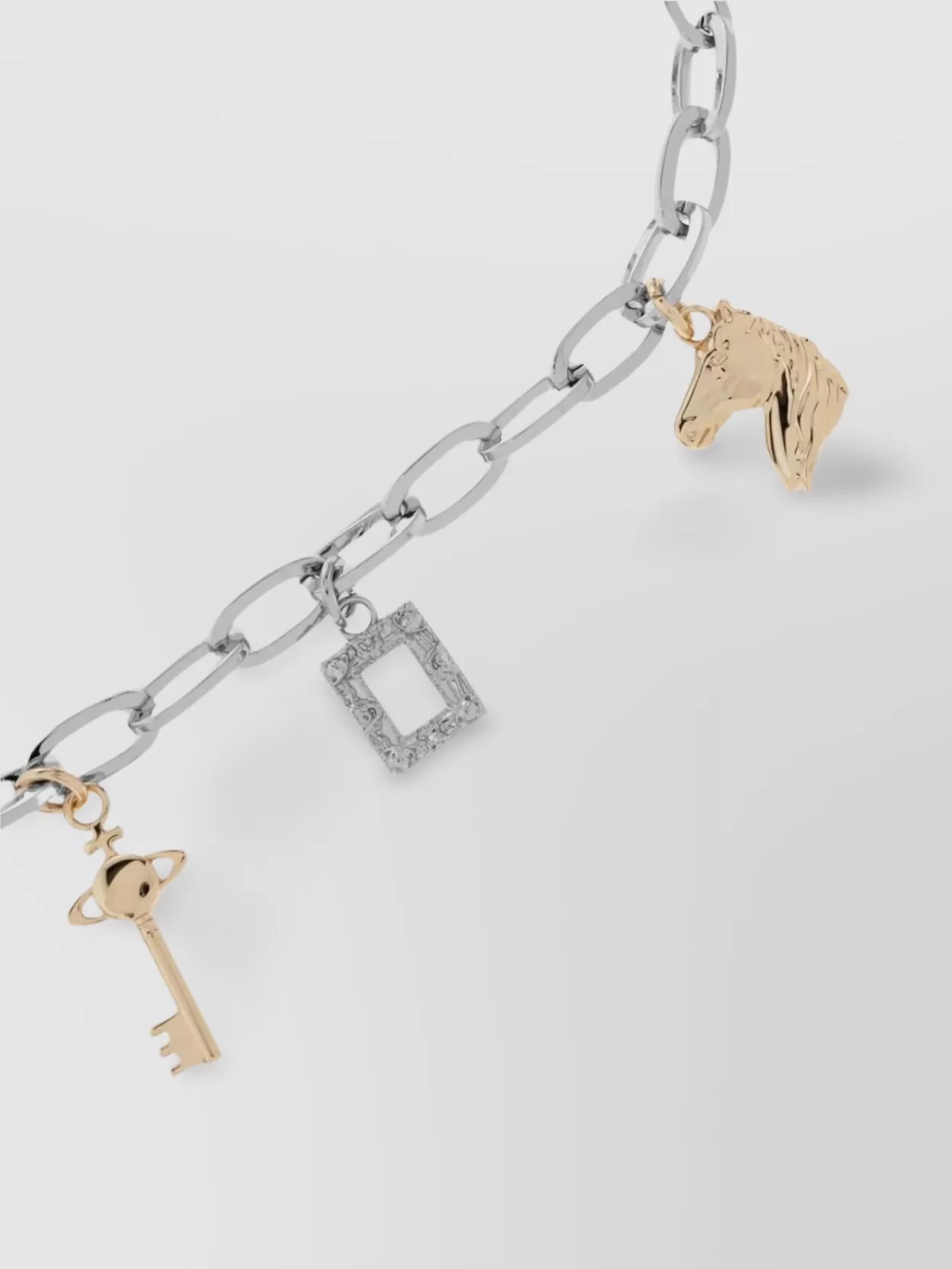 Vivienne Westwood Charm Link Mixed Metal Belt