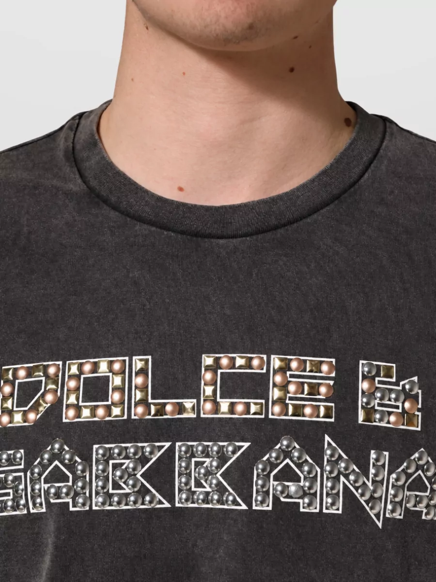 Dolce&Gabbana Logo Embellished Crew Neck T-Shirt