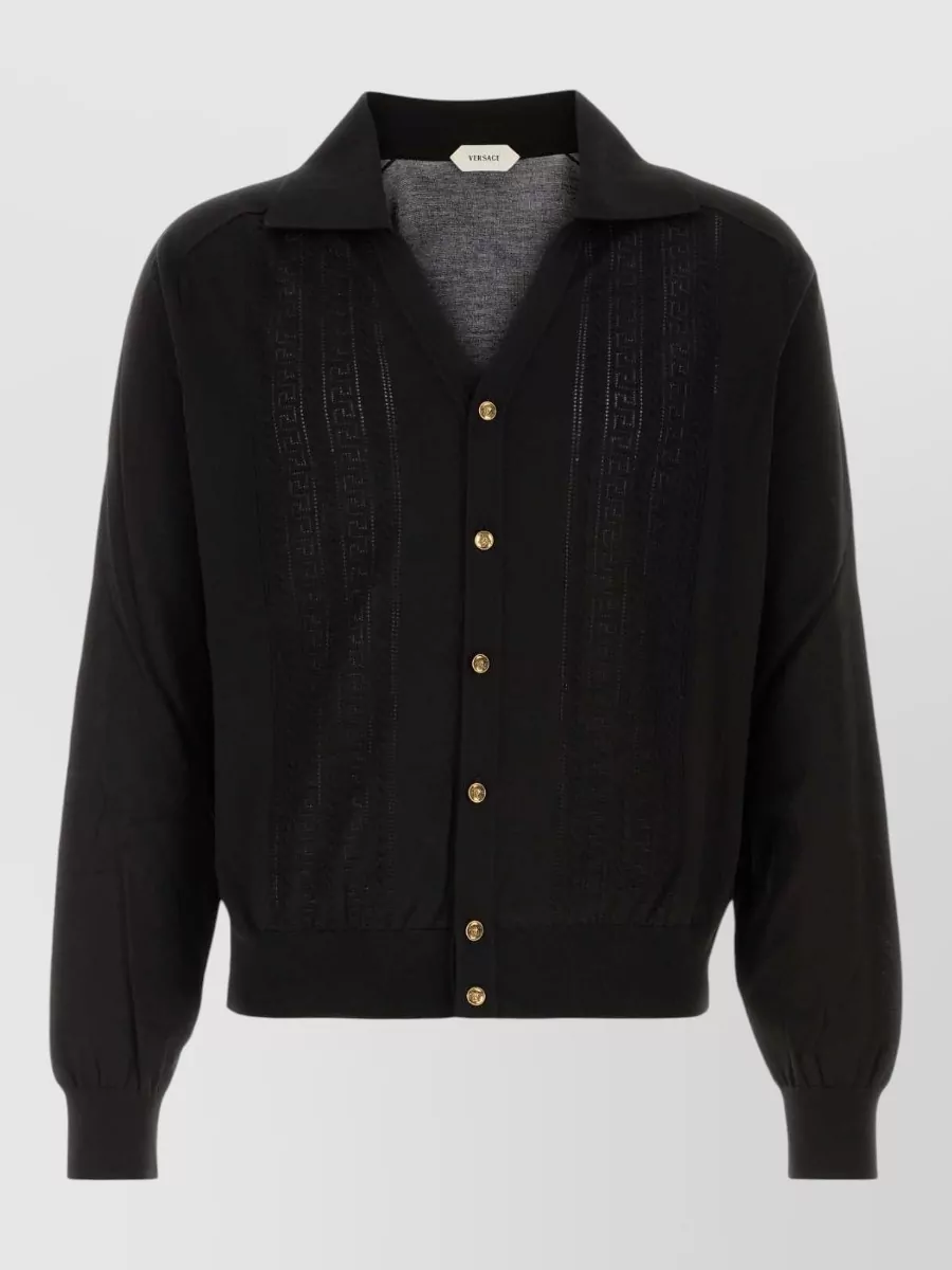 Versace silk knit cardigan