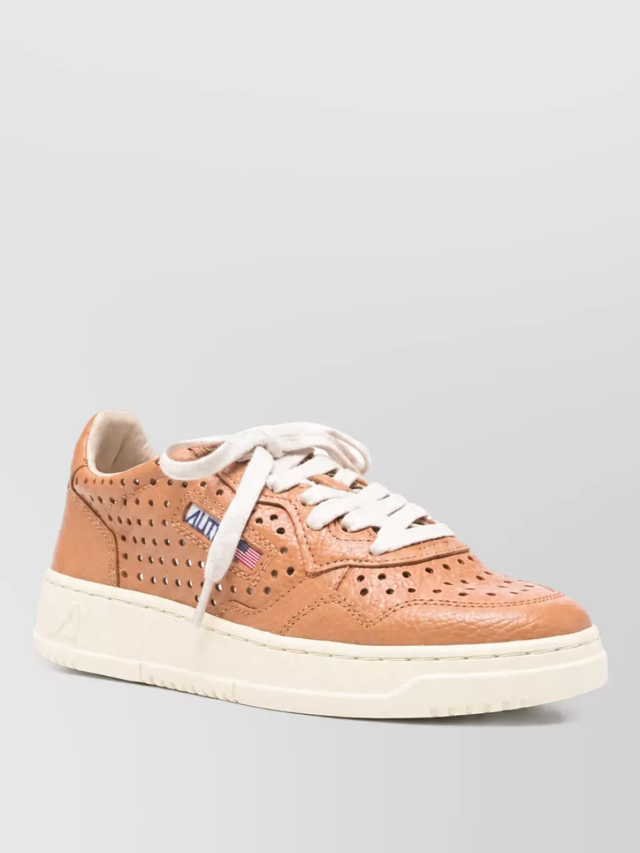 Autry leather lace-up sneakers