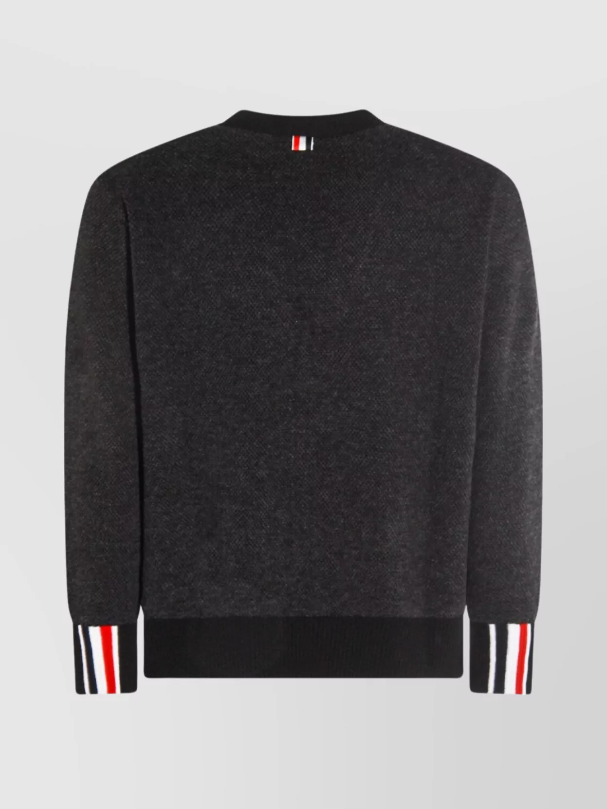 Thom Browne Knitwear With Front Pockets And Ribbed Finish In Blue