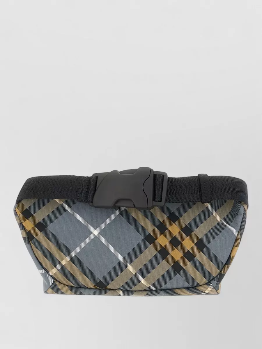Burberry Cotton Blend Checked Belt Bag