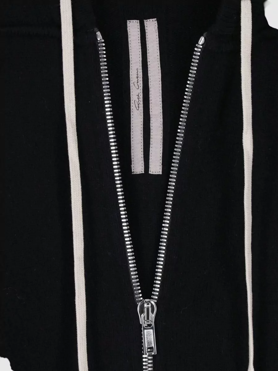 Rick Owens Cashmere Knitted Zip-Up Hoodie