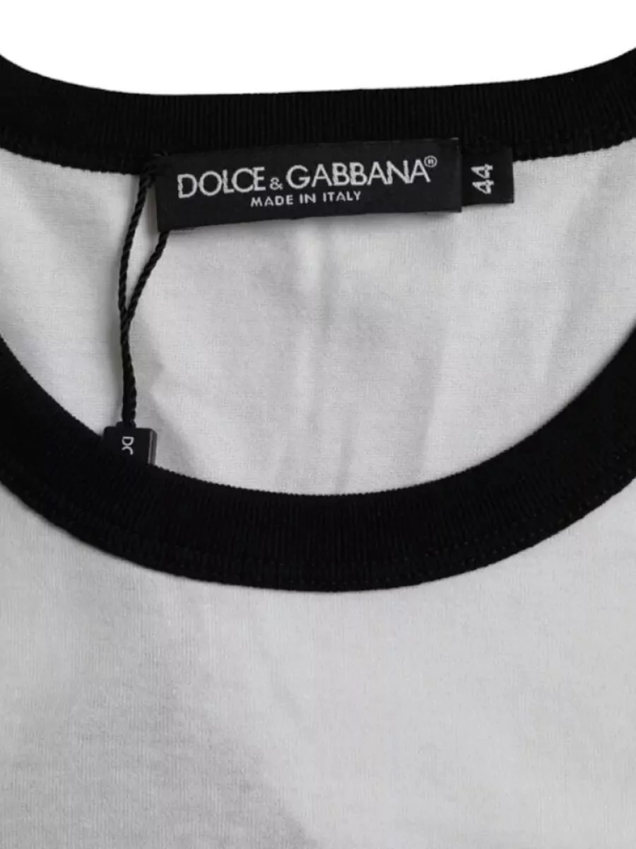Dolce&Gabbana Cotton Jazz Print Short-Sleeve T-Shirt
