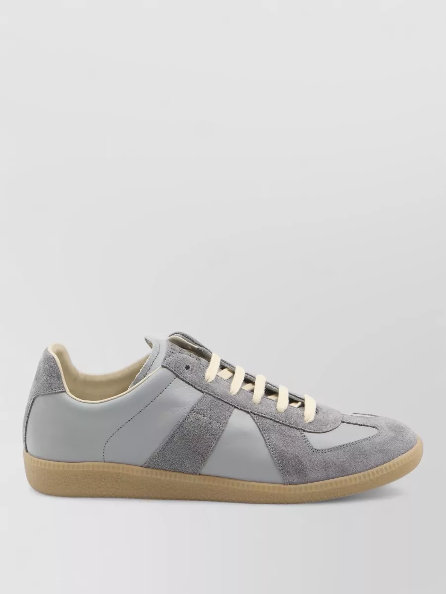 Maison Margiela Replica Low Top Suede Leather Sneakers