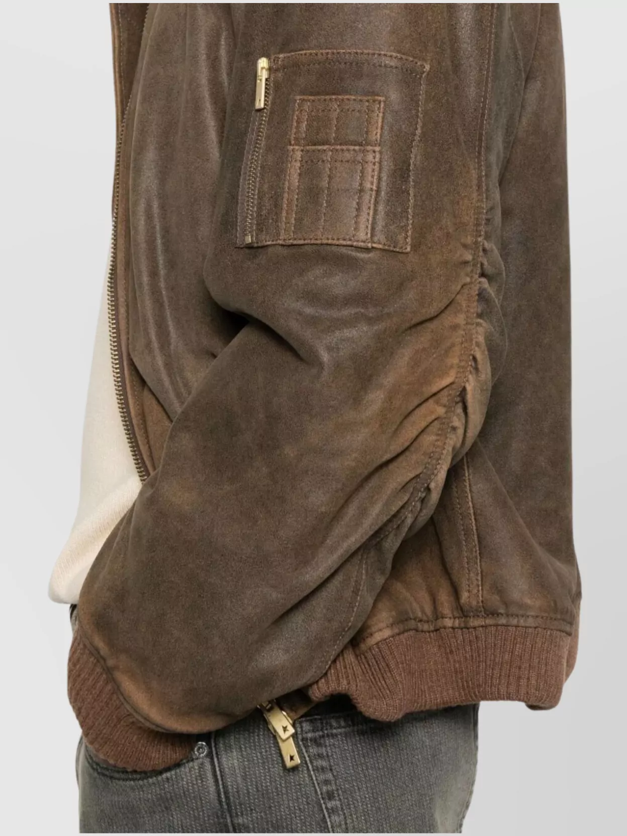 Golden Goose Journey Unisex Padded Leather Jacket