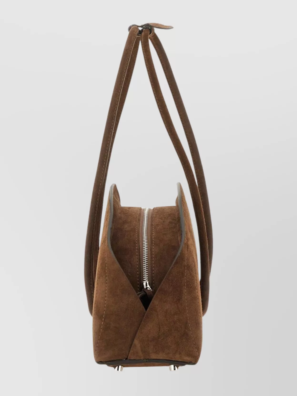 Federico Cina Suede Shoulder Bag Long Handles
