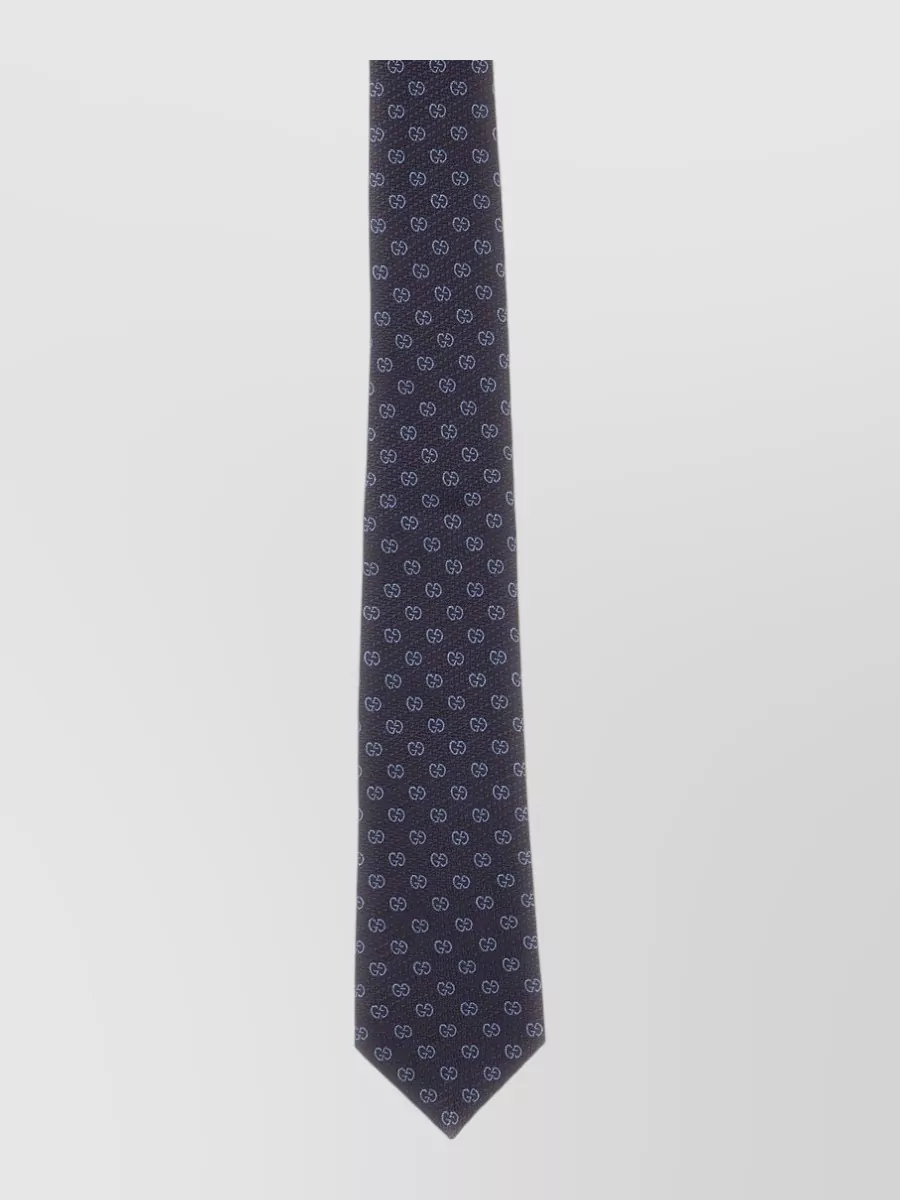 Gucci silk embroidered tie