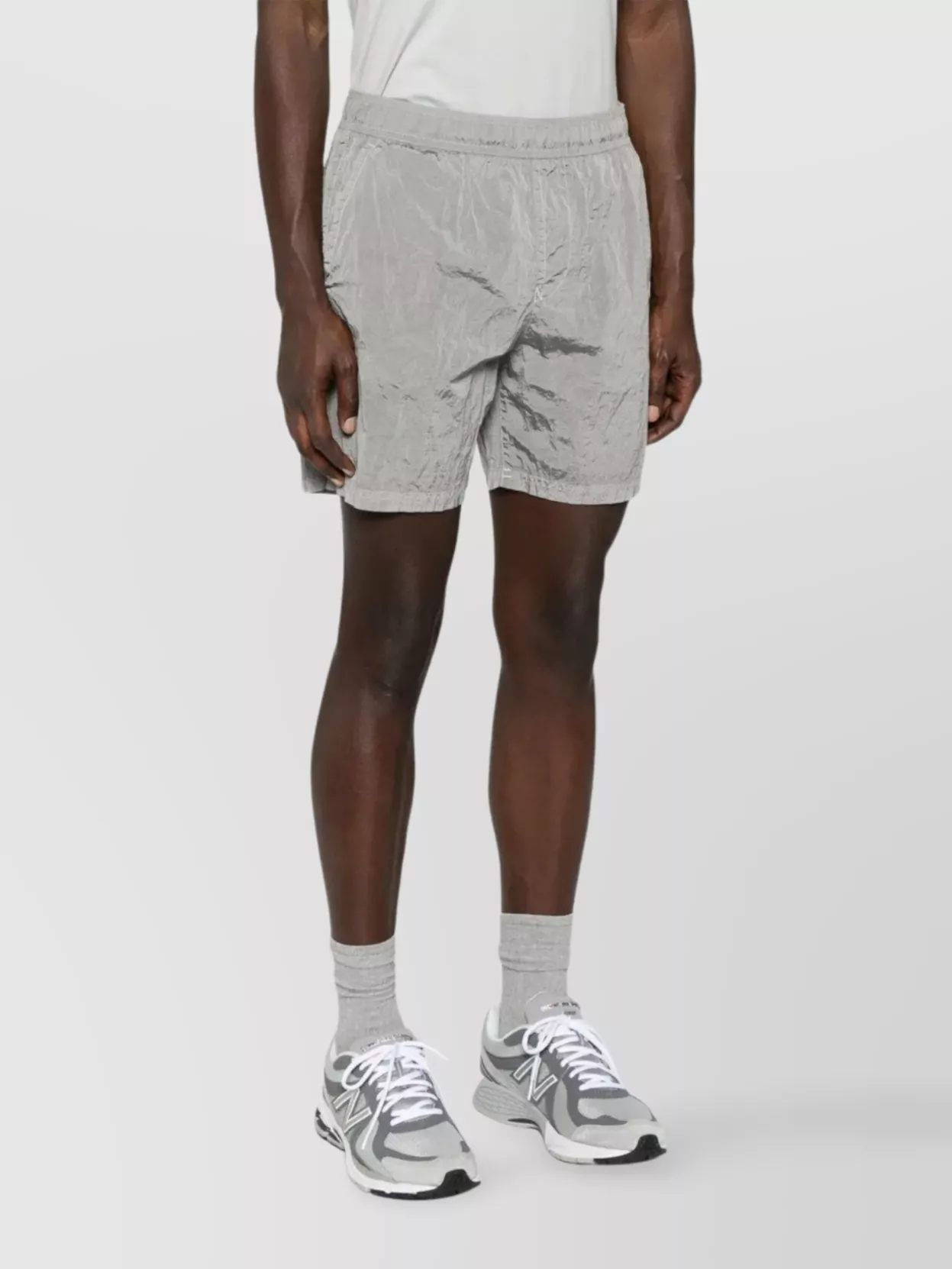 Stone Island Swim Shorts In Econyl® Nylon Metal