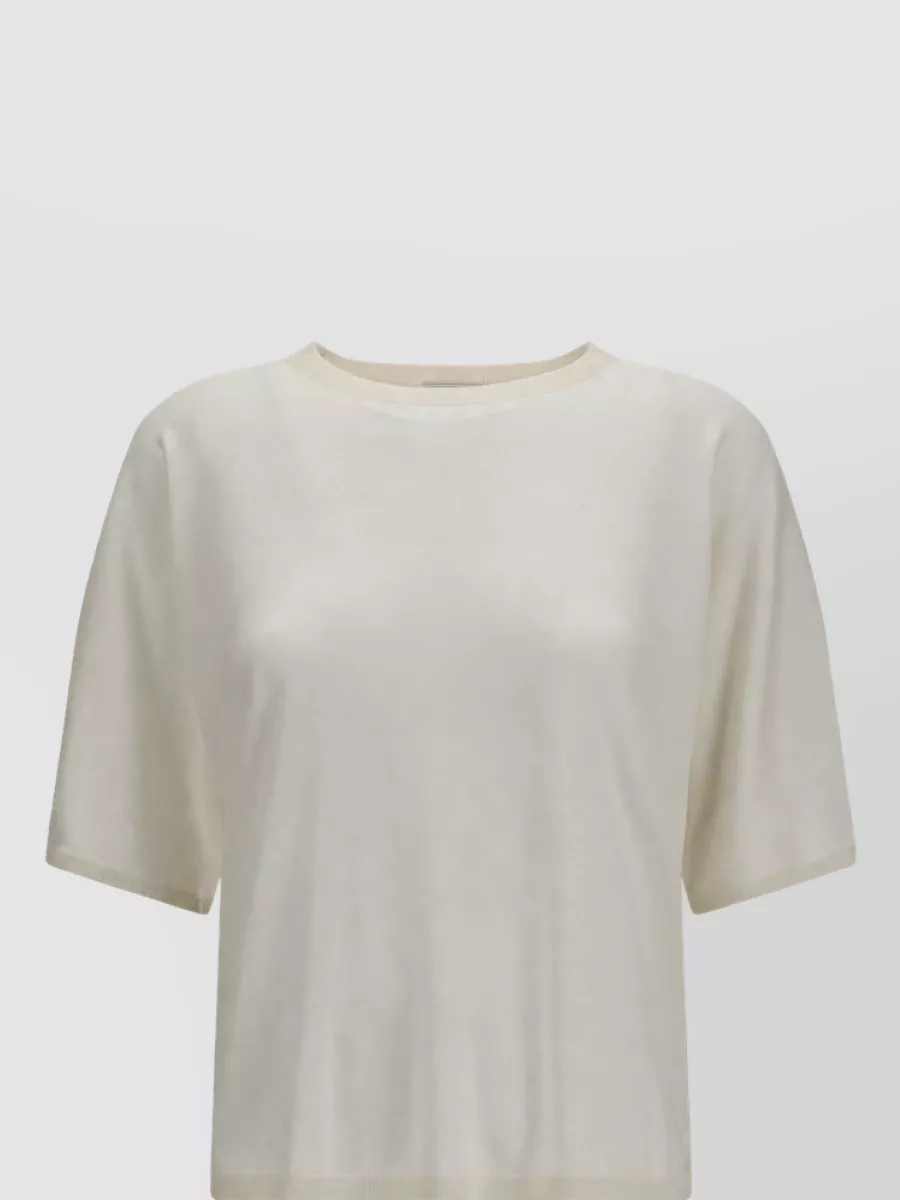 Brunello Cucinelli Cashmere Silk Short-Sleeve Sweater