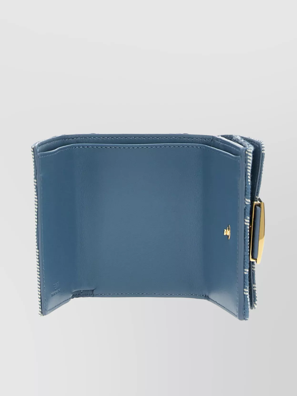 Fendi Micro Trifold Baguette Wallets And Card Holders Light Blue