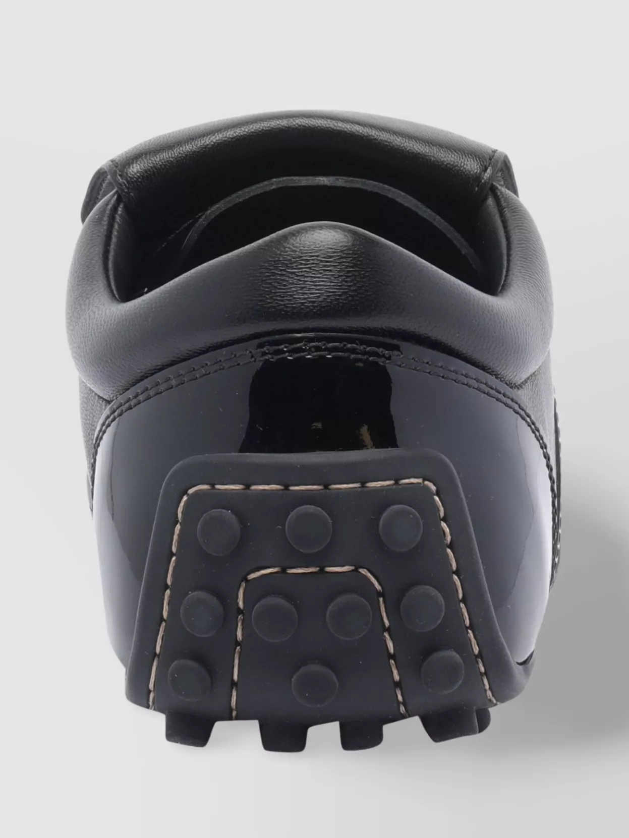 Tod's Round Toe Low-Top Sneakers With Patent Finish