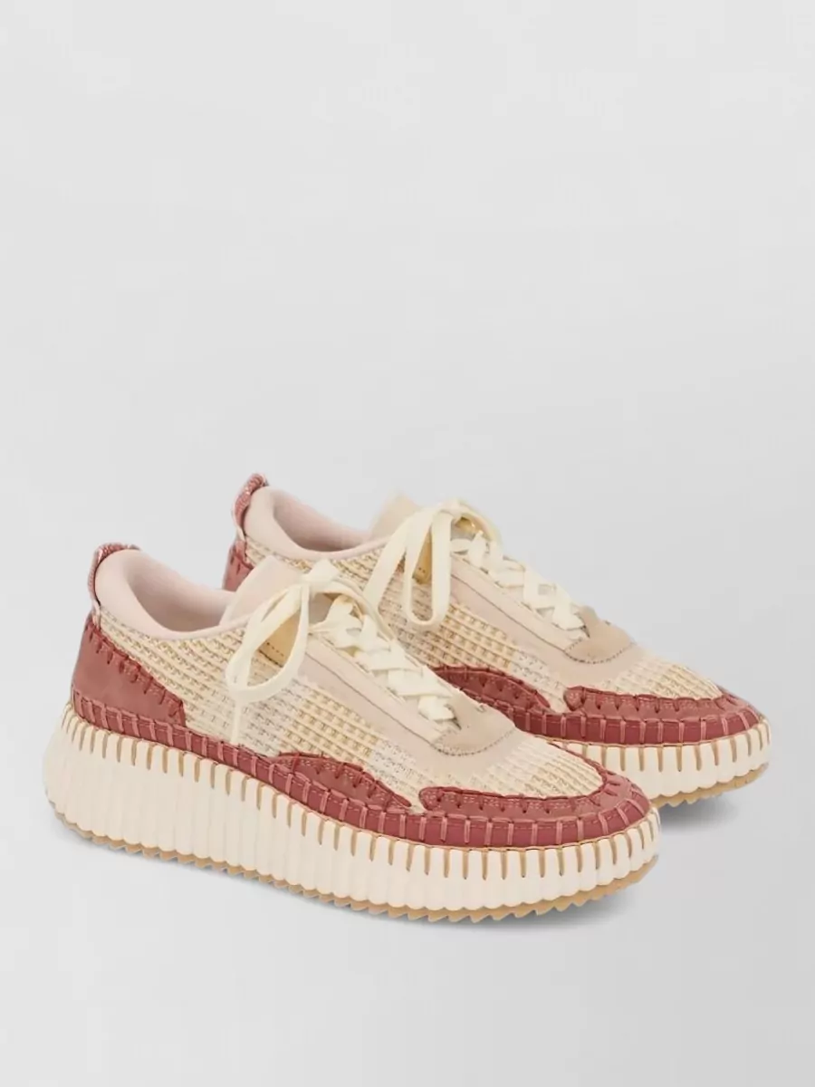 Chloé nama lace-up sneakers