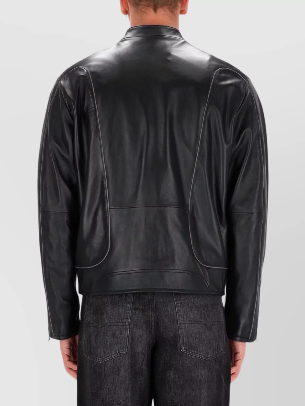 Diesel Modern Jacket With Contrast Stitching And Pockets