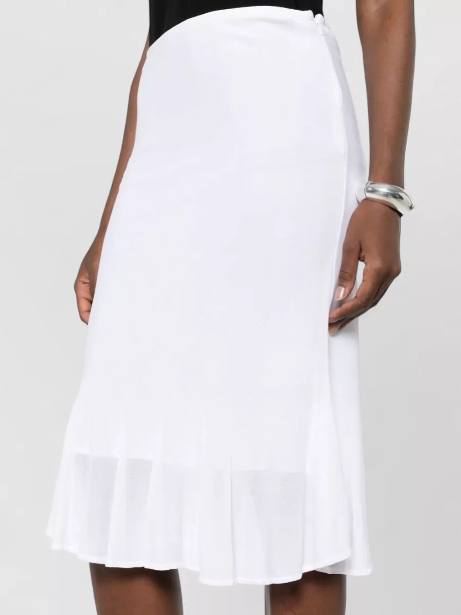 Totême Fine-Knit Fluted Midi Skirt