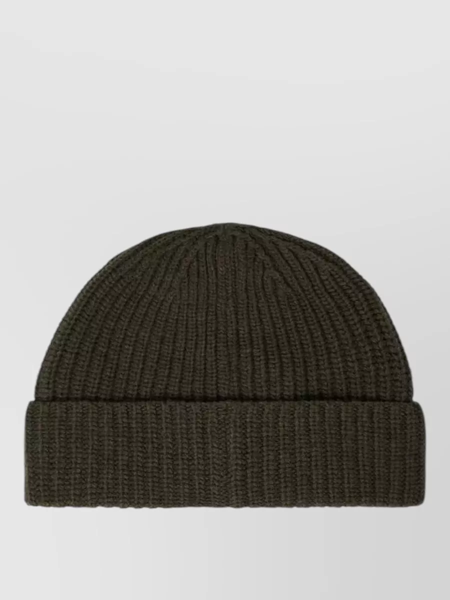 Stone Island Ribbed Virgin Wool Beanie
