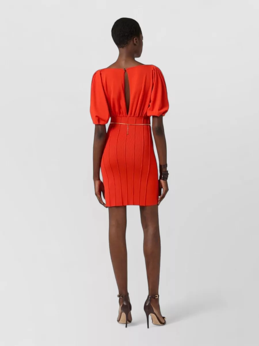 Elisabetta Franchi Fine-Knit Mini Dress