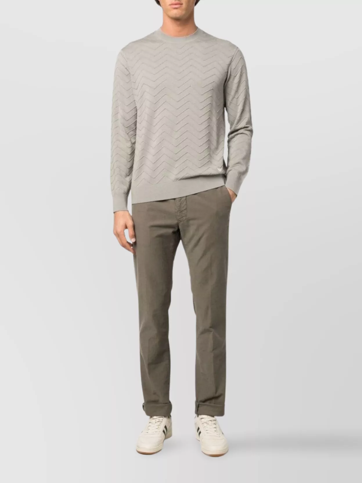 Incotex Trousers With Back Pockets And Belt Loops In Gray