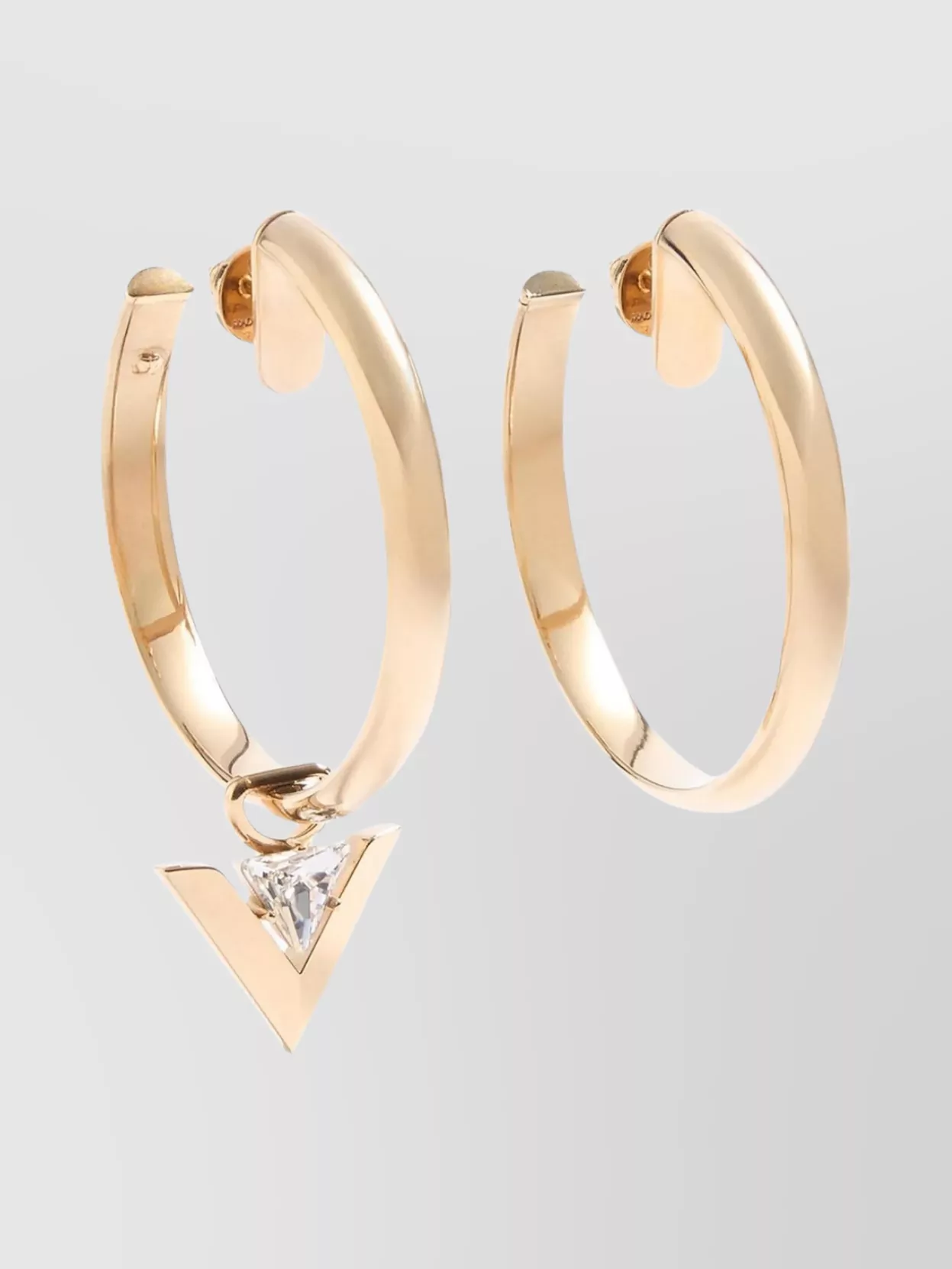 Valentino Garavani V Charm Hoop Earrings