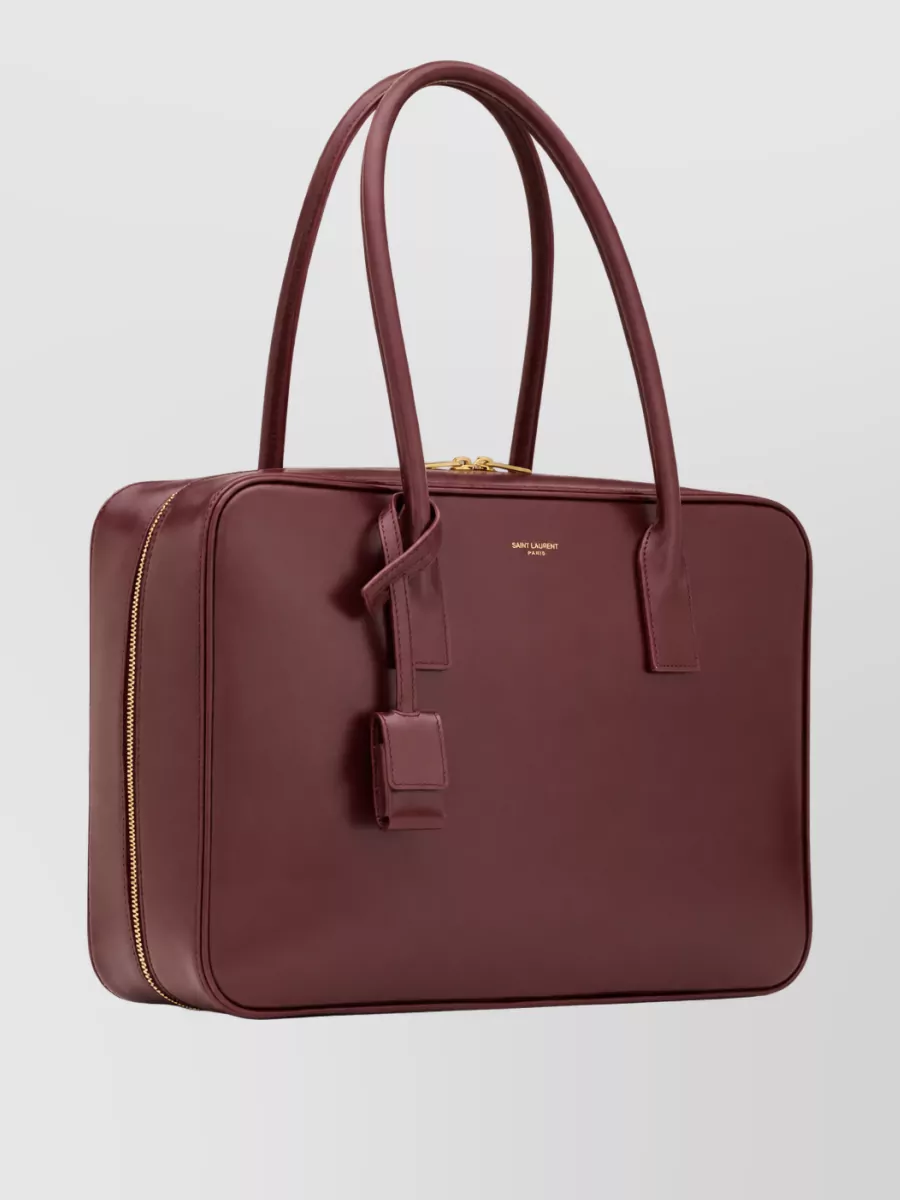 Saint Laurent Sac De Jour Leather Laptop Bag