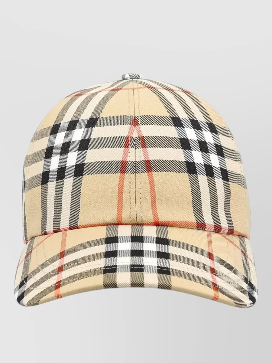 Burberry check cotton baseball cap
